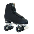Chicago Skates Men's Premium Leather Rink Roller Skates | Black Quad
