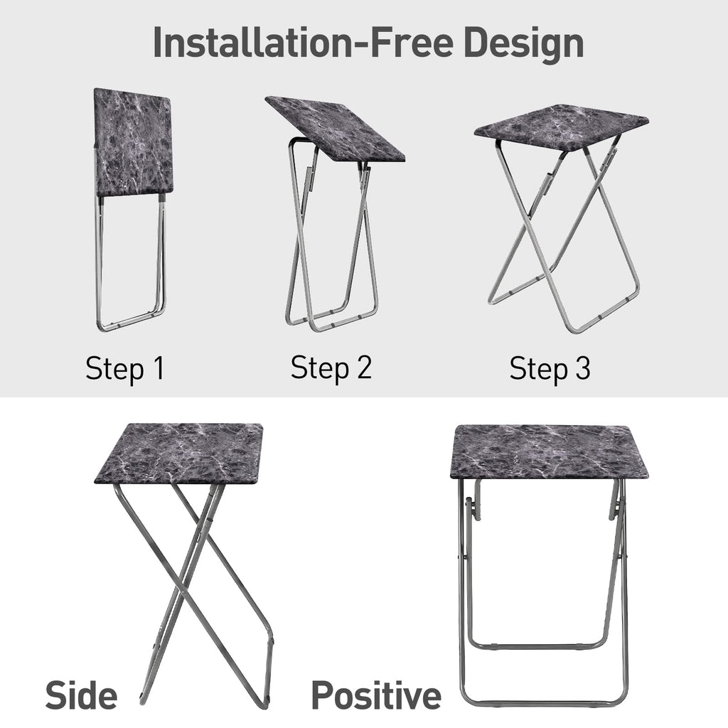 Small Folding Table, Foldable Table, TV Tray Table, Sofa Table, End Table - image 4