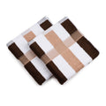 Gözze New York Striped Hand Towels | 100% Cotton Set of 2 | 50x100 cm