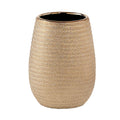 Gedy G-Astrid Ceramic Toothbrush Holder – Gold Countertop Organizer