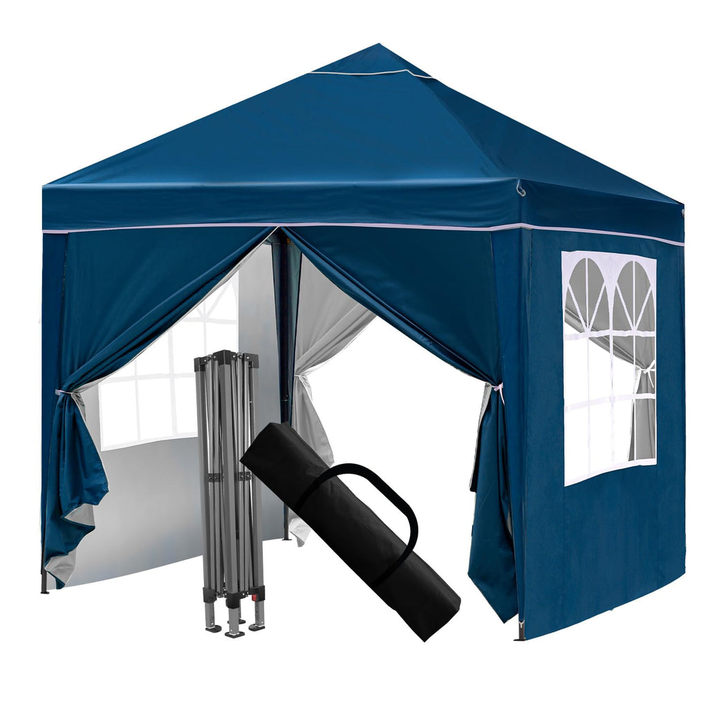 Jolof Store Pop Up Gazebo – Weather-Resistant Event Canopy with Sidewalls, Blue