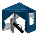 Jolof Store Pop Up Gazebo – Weather-Resistant Event Canopy with Sidewalls, Blue
