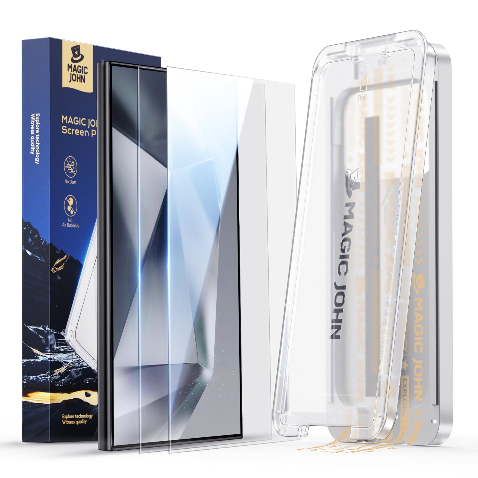Magic John Samsung Galaxy S24 Ultra Screen Protector - HD Tempered Glass
