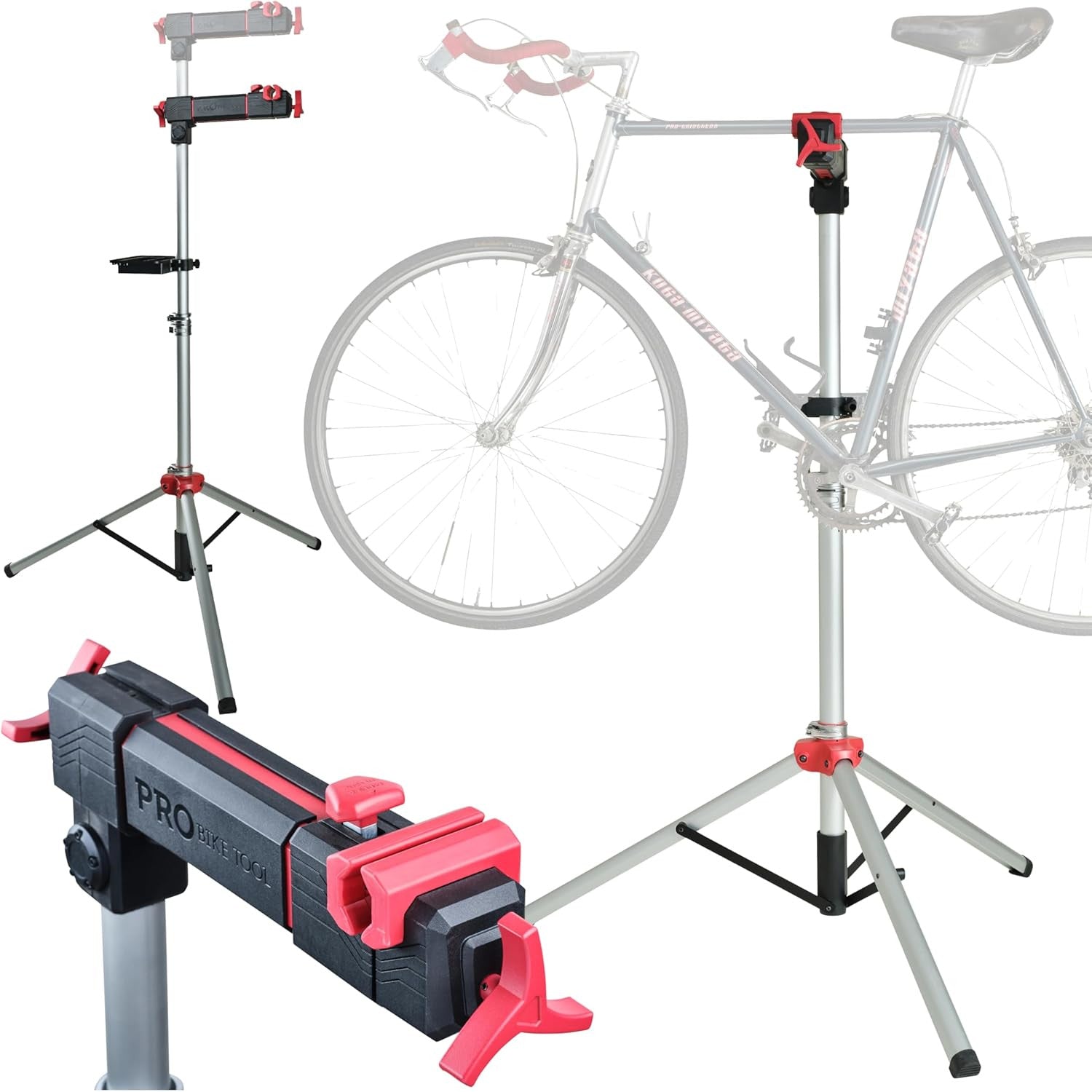 Pro Bike Tool Adjustable Bike Repair Stand - Heavy Duty Metal Workstand