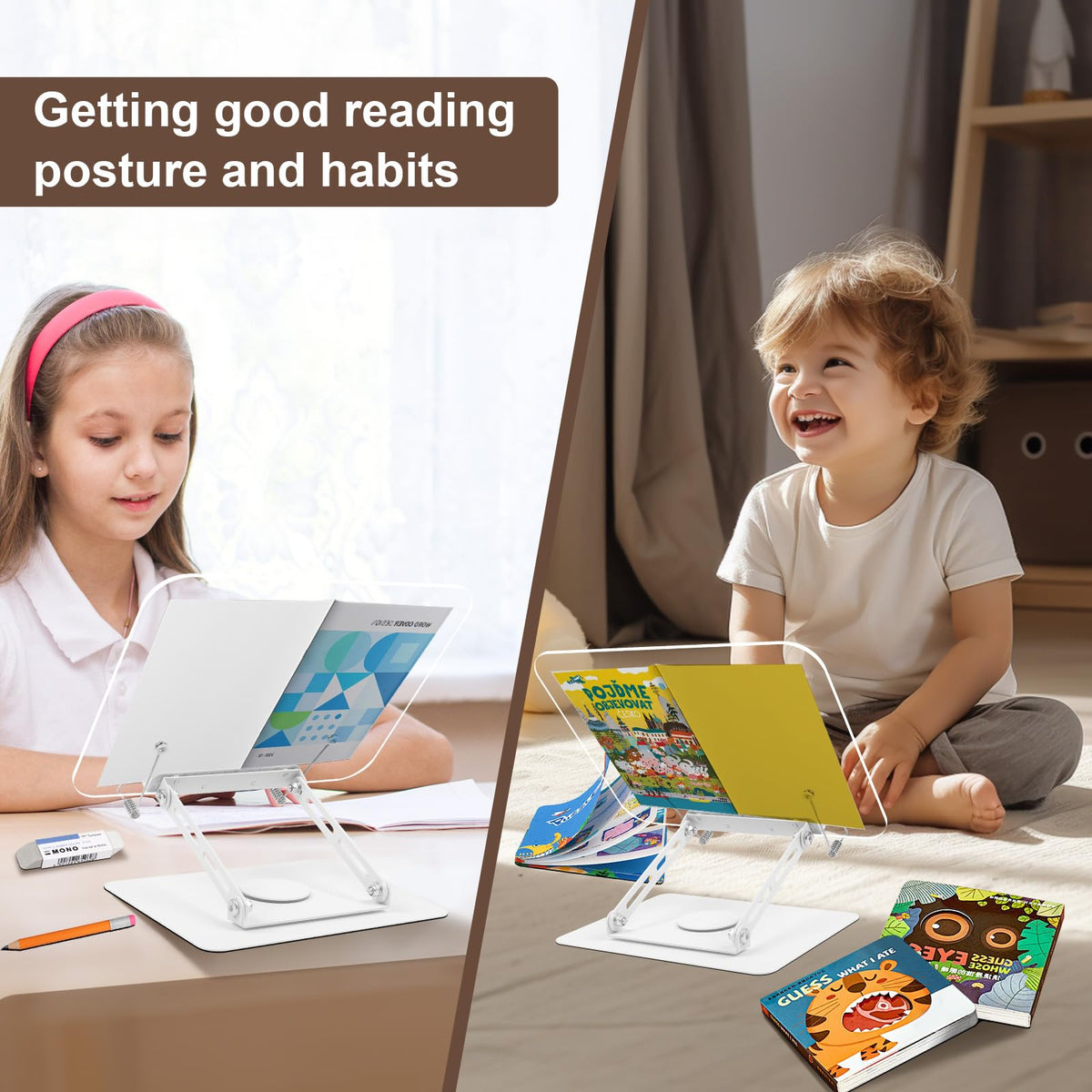 Foyucool Acrylic Book Stands for Reading - image 5
