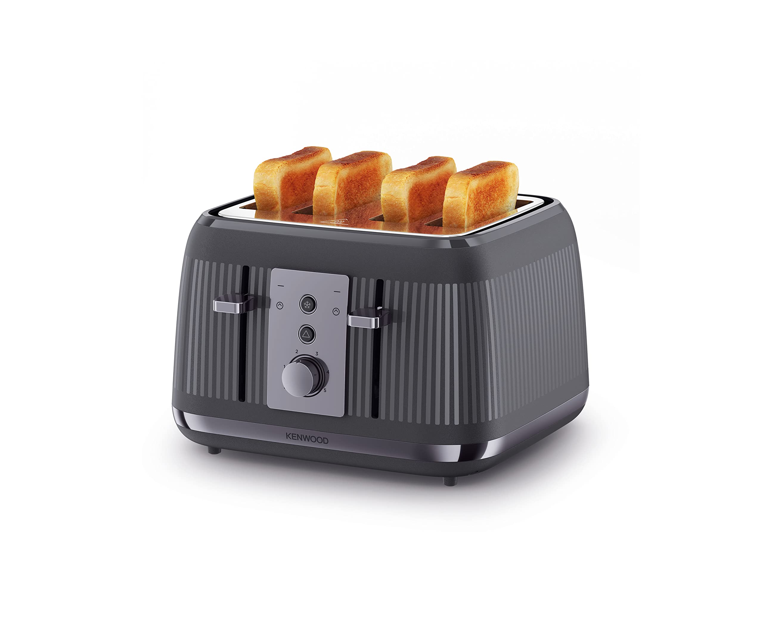 Kenwood Dusk 4-Slot Toaster – 1800W Rapid Toasting, Slate Grey