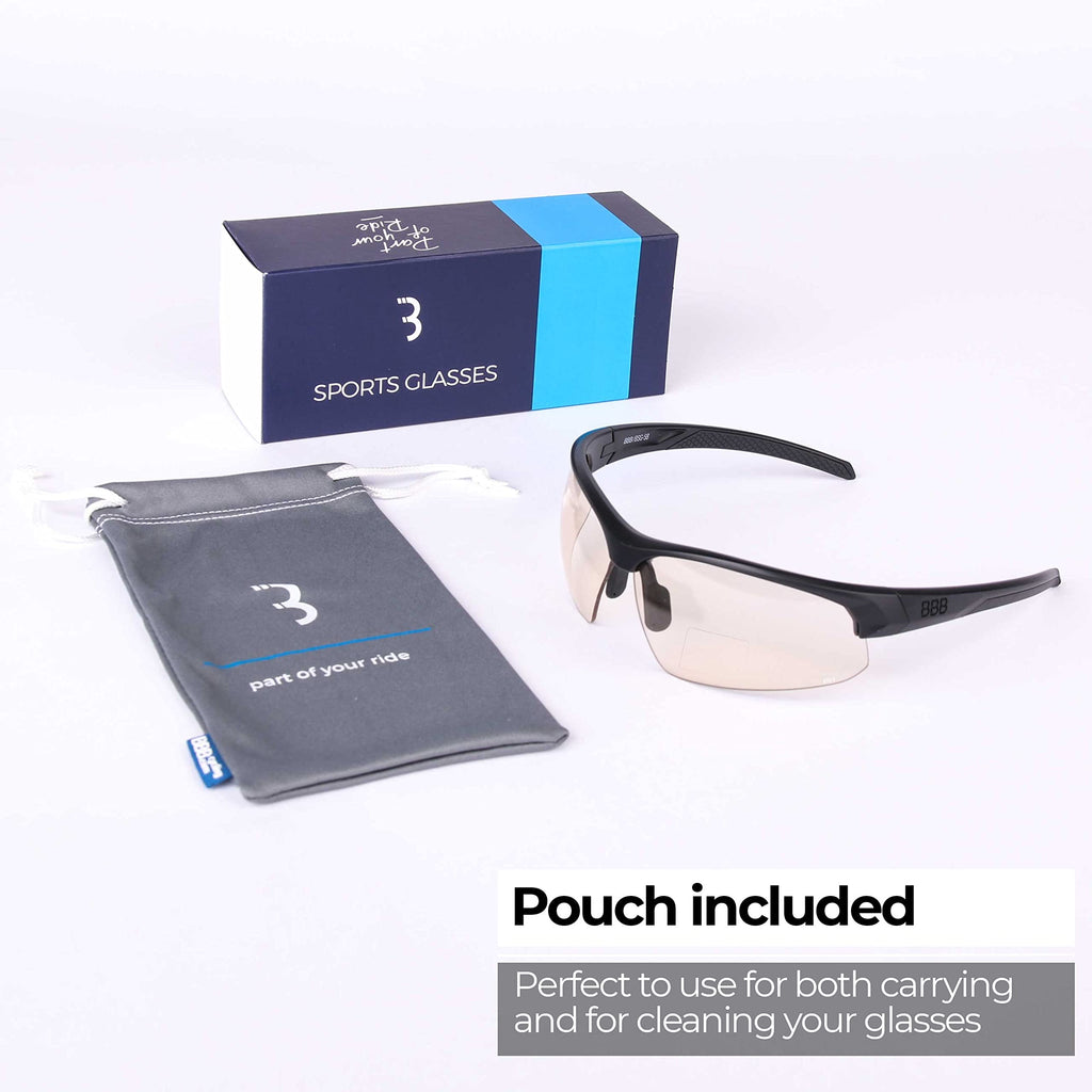 BBB Cycling Impress Reader Bifocal Photochromic Sunglasses - Matt Black