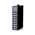 WIWAV 16-Port Gigabit Industrial Ethernet Switch | Fanless DIN Rail Mount