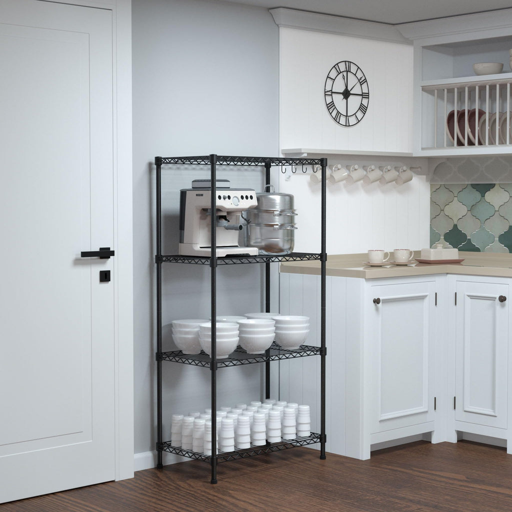 WORKPRO 4-Tier Metal Shelving Unit - Adjustable Heavy-Duty Storage Rack