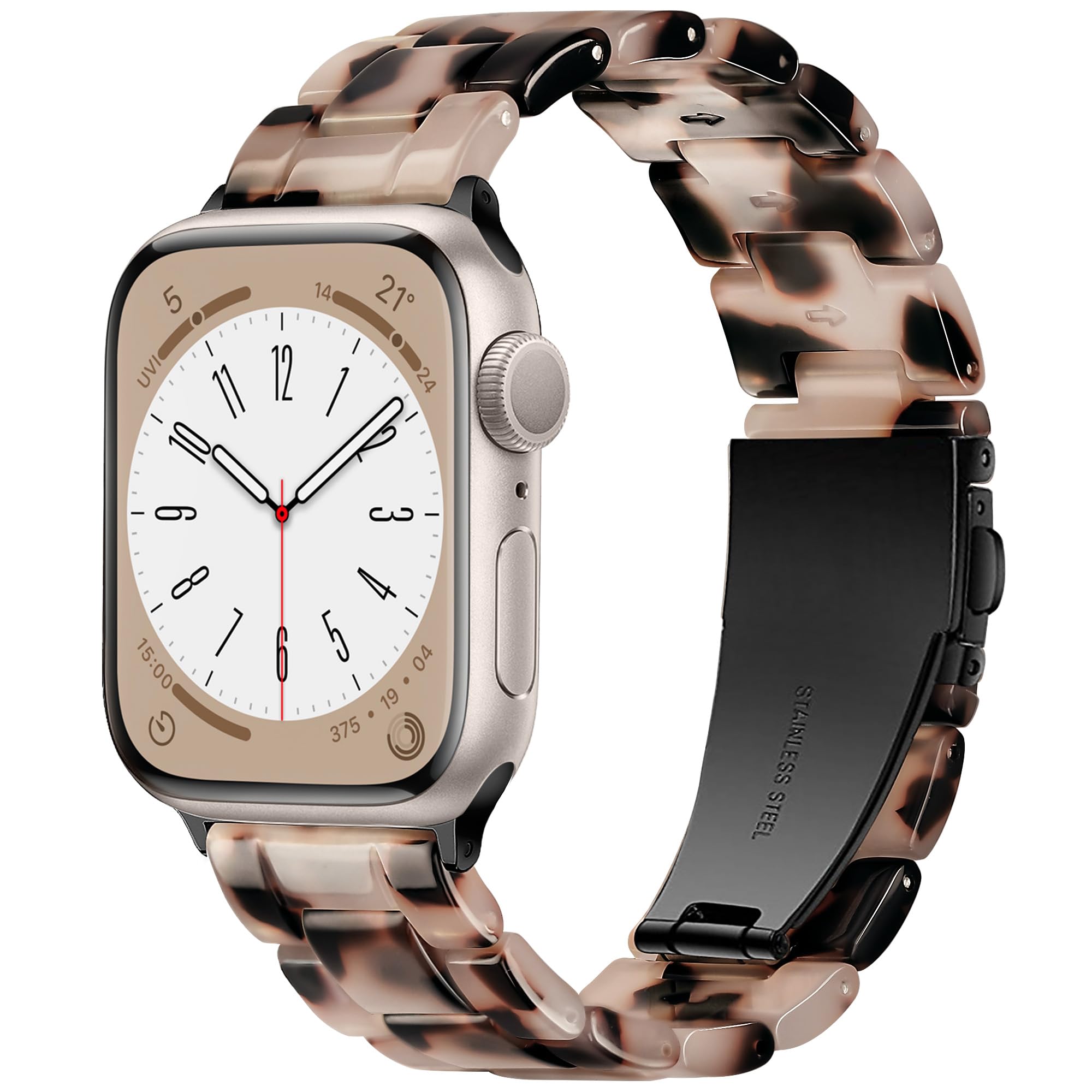 Vamyzji Resin Apple Watch Strap - Waterproof Sport Band for 38-42mm