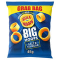 Hula Hoops Big Hoops Salt & Vinegar Potato Crisps - 45g Bags (Case of 36)