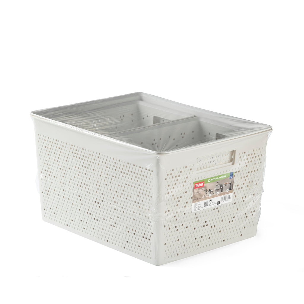 TATAY Storage Basket Bohol BPA-Free Stackable Design Modular Storage Design - image 2