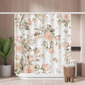 Pink Rose Shower Curtain | Waterproof Mold Resistant Polyester