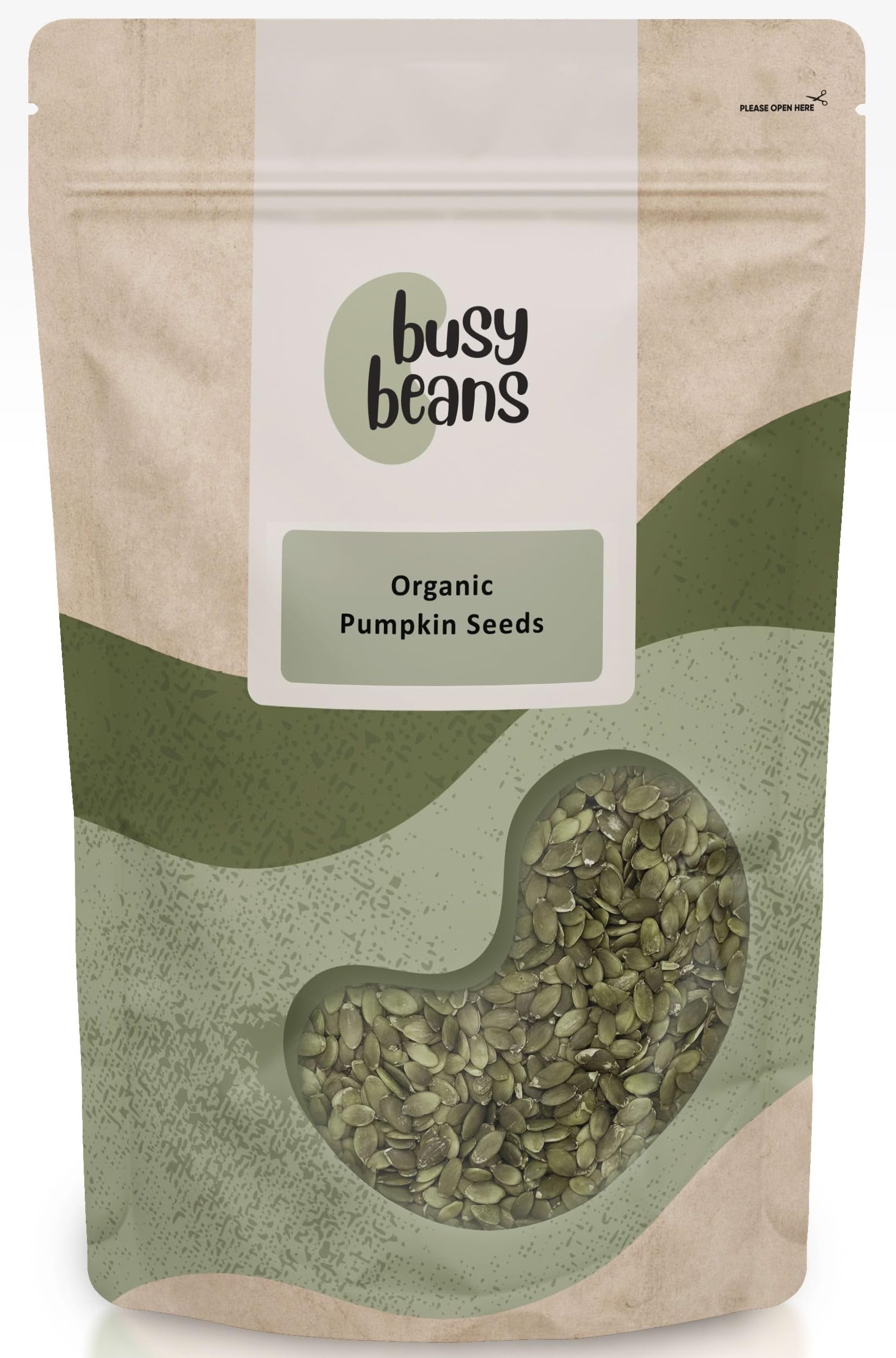 Busy Beans Organic Pumpkin Seeds | Soil Association Certified - 1kg