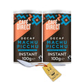 Cafe Direct Machu Picchu Decaf Instant Coffee Bundle with Spoon