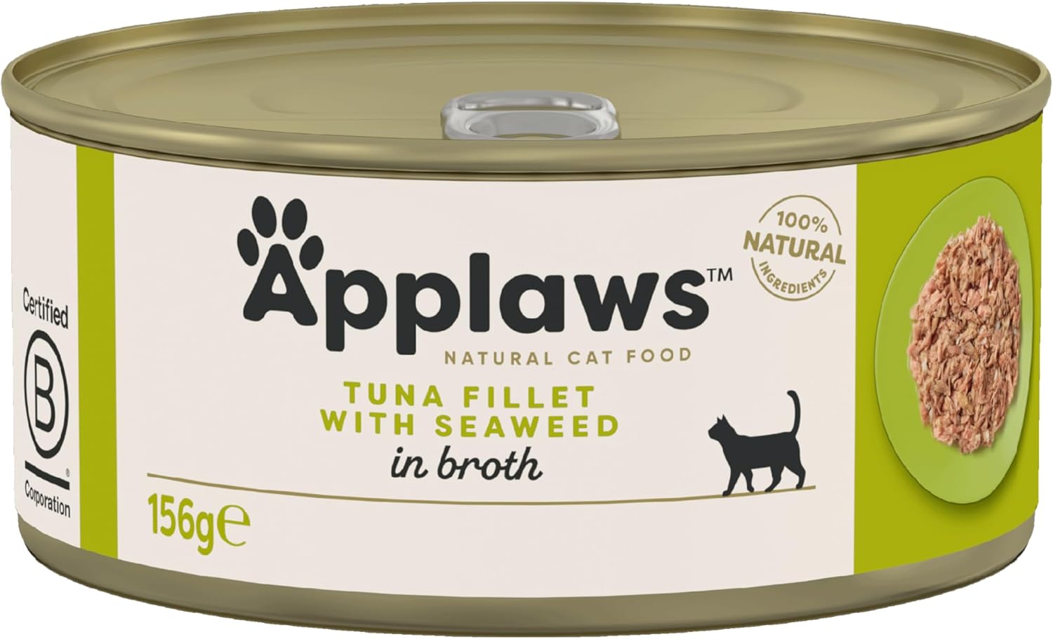 Jolof Store Natural Tuna & Seaweed Wet Cat Food - 24 x 156g Tins