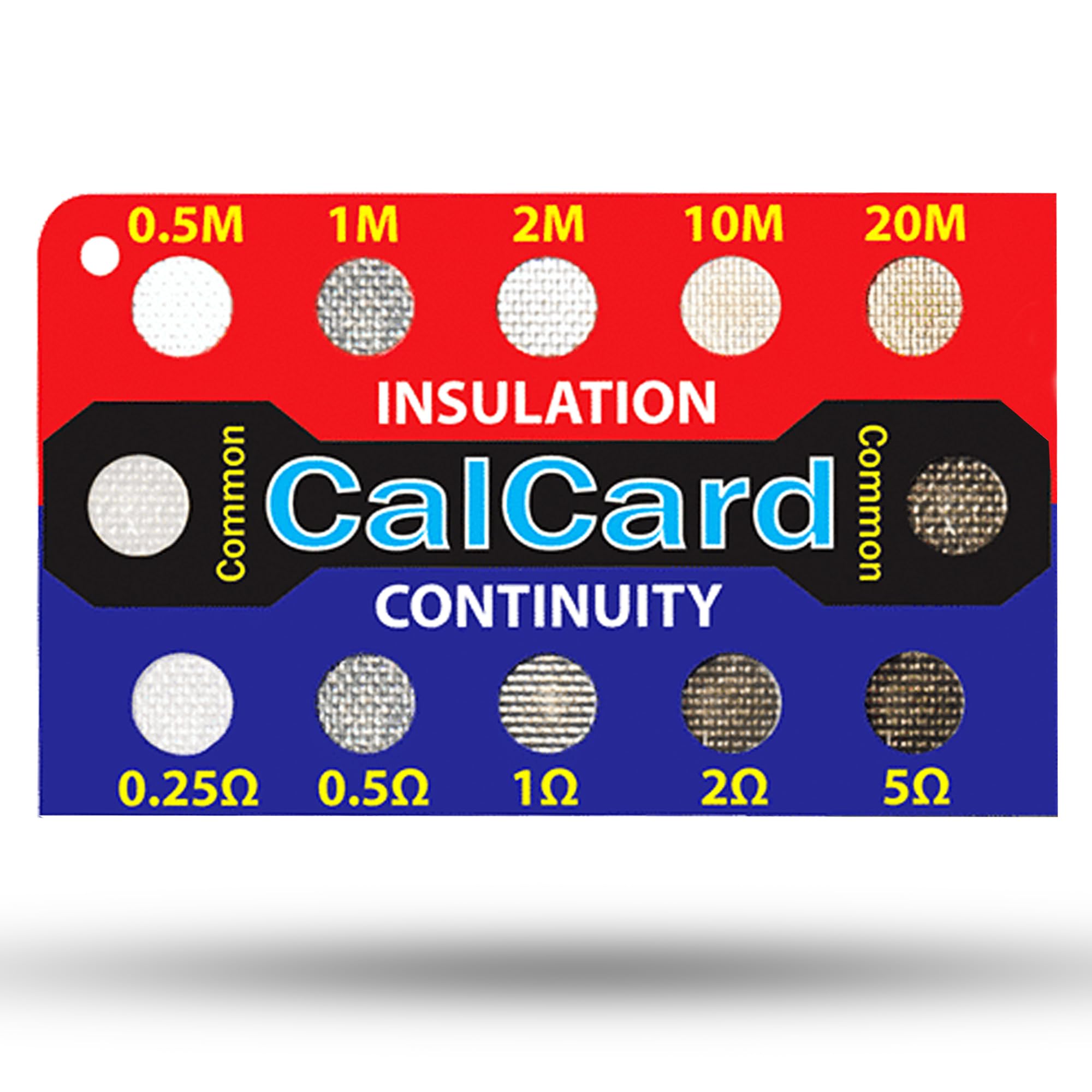 CalCard Electrical Calibration Check Card for Multimeters & PAT Testers