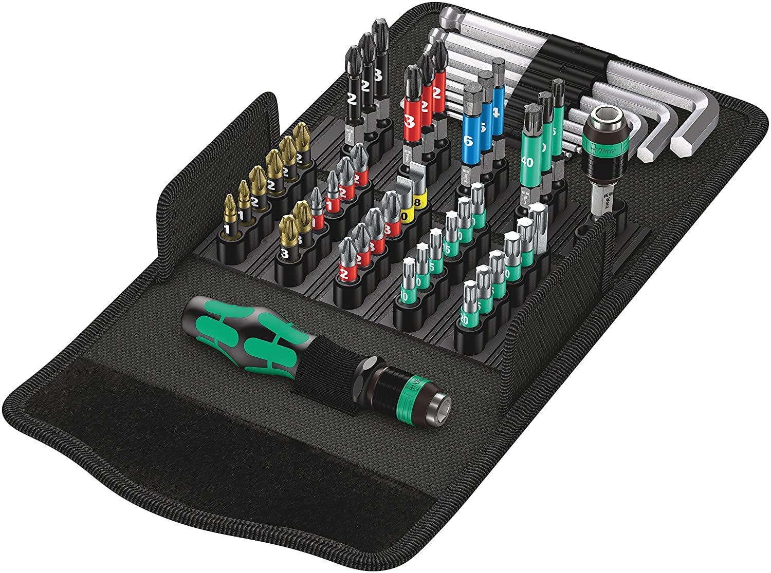 Wera Kraftform Kompakt 100 Screwdriving Service Kit - 52pc Tool Set