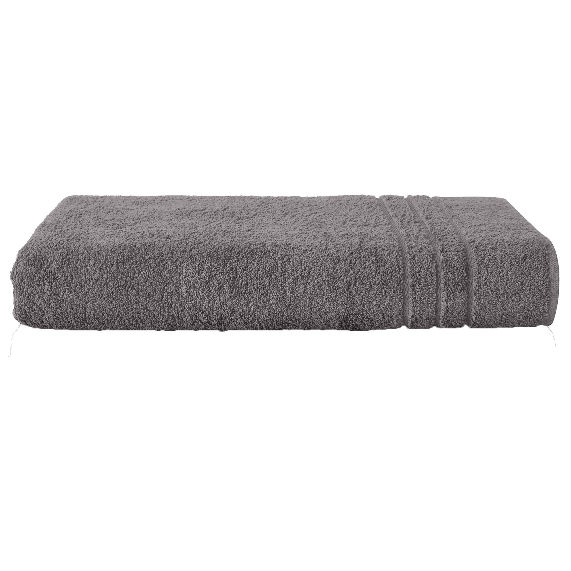 Komfortec XXL Bath Towel – 100% Cotton Terry Sauna Cloth, Anthracite