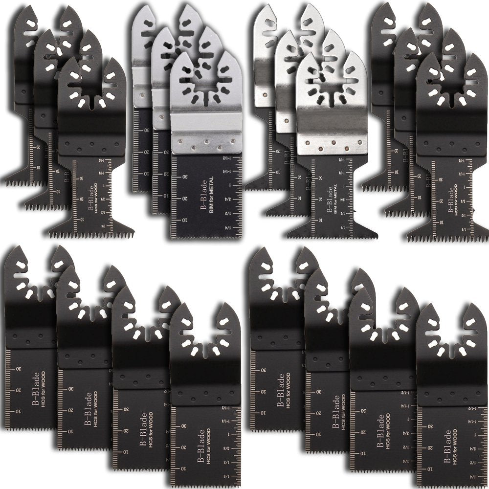 20 Pcs Oscillating Saw Blades for Wood and Metal Multitool
