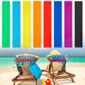 Jolof Store 8 Pack Towel Bands for Beach Chairs | Elastic Windproof Straps