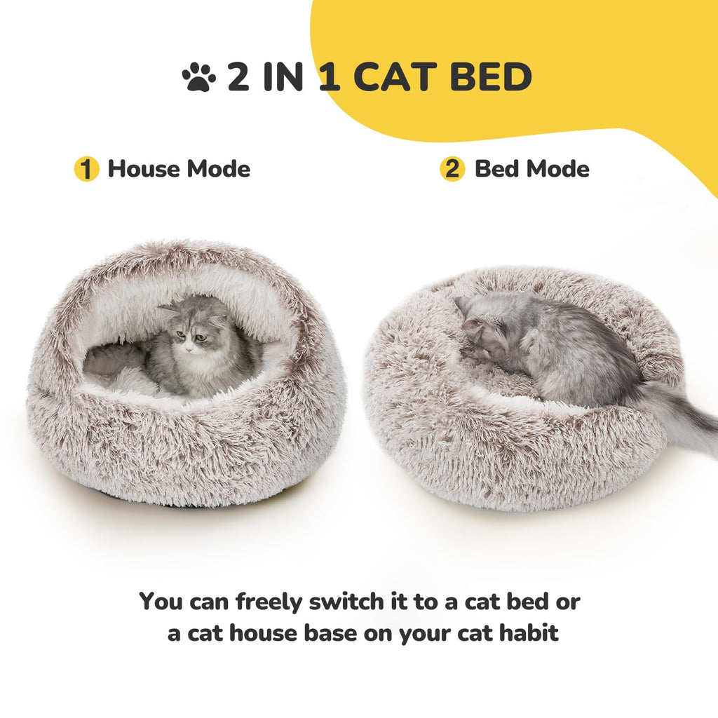 CATISM Cat Bed Cave – Washable Non-Slip Pet Nest Pod for Indoor Cats