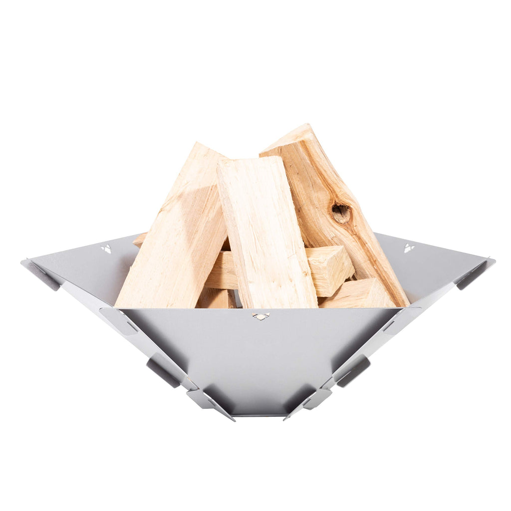 FENNEK Hexagon Portable Stainless Steel Fire Pit for Camping
