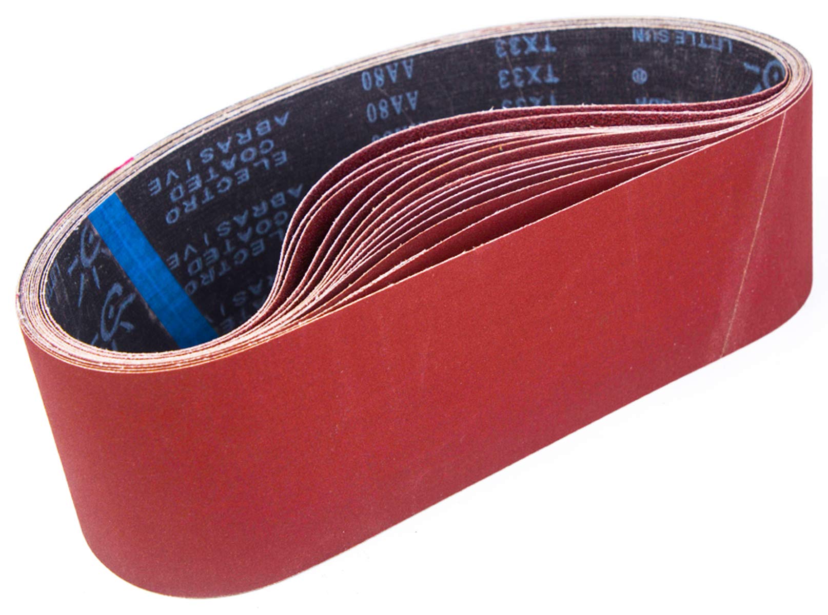 STEBRUAM Sanding Belts 100x915mm | 15-Piece Set 80-400 Grit for Sanders