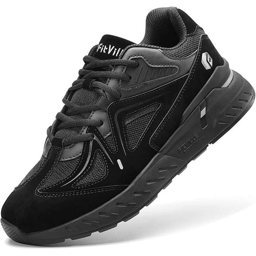 FitVille Men's Extra Wide Suede Running Trainers – Orthopedic Shoes
