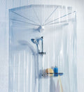 Spirella Modern Clear Vinyl Shower Curtain – Waterproof, 170x200 cm
