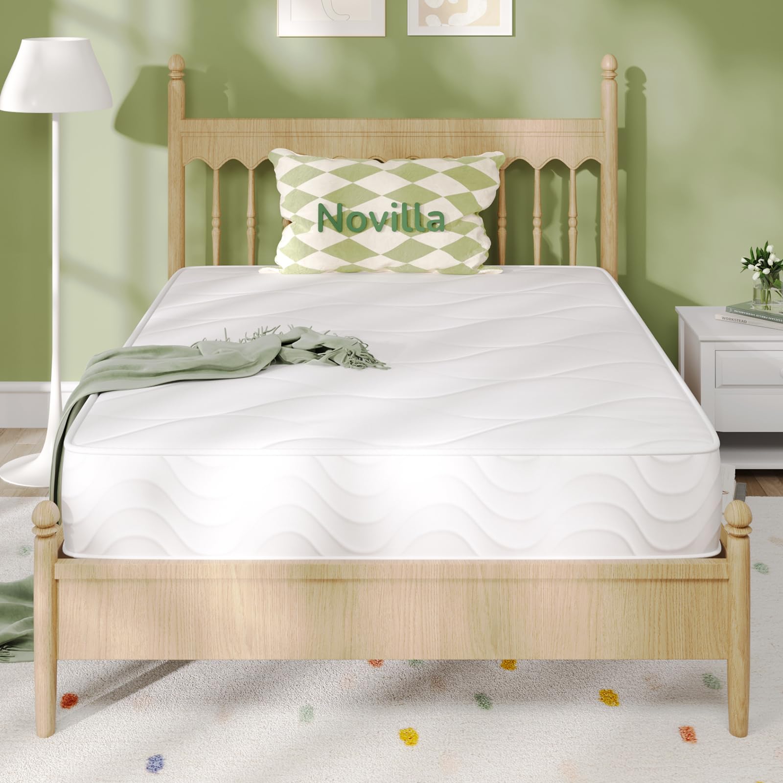 Novilla 3FT Single Pocket Sprung Mattress | 8 Inch Medium Soft Cooling