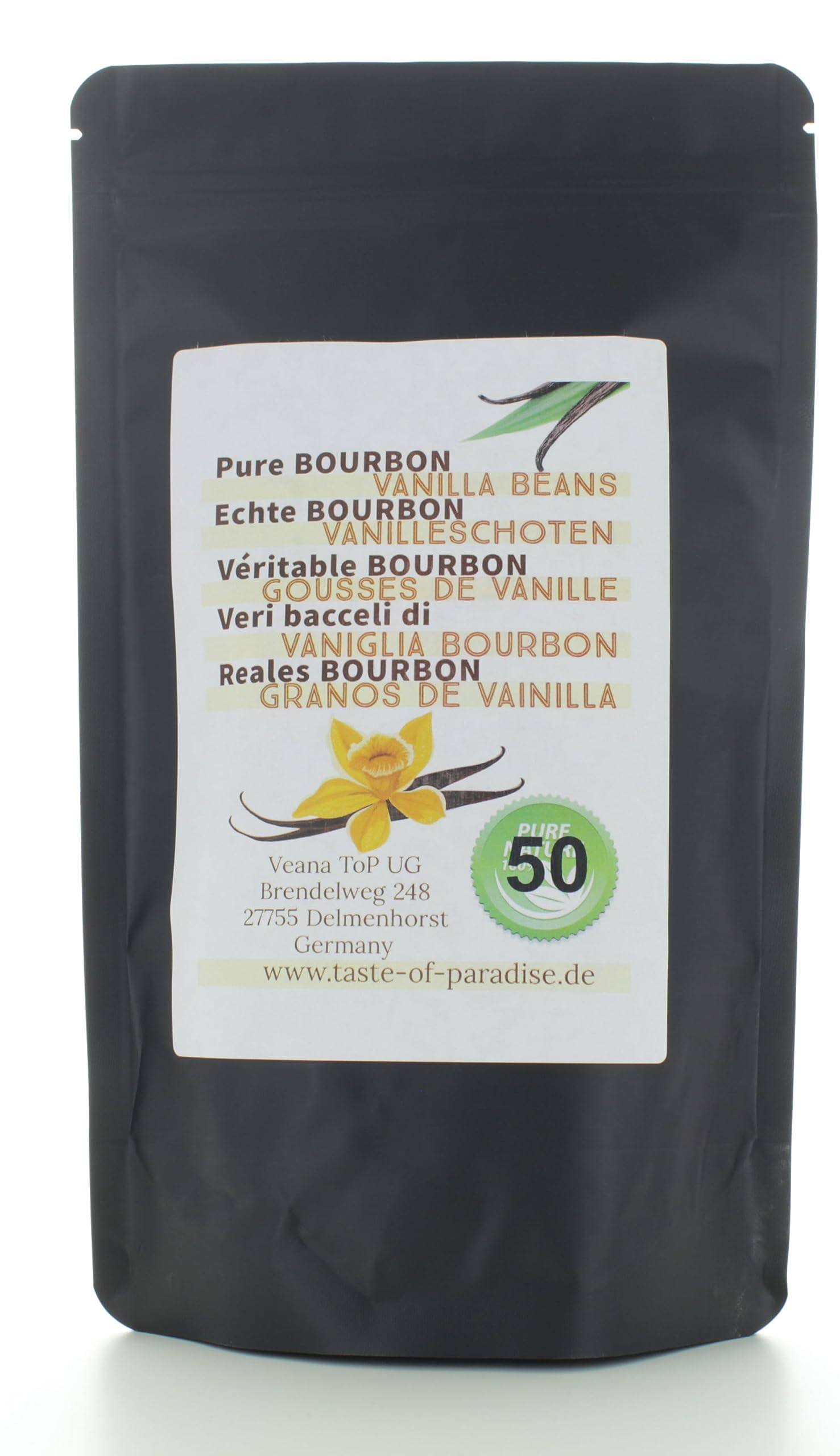 Madagascar Bourbon Vanilla Pods – 50 Pieces Grade A Gourmet