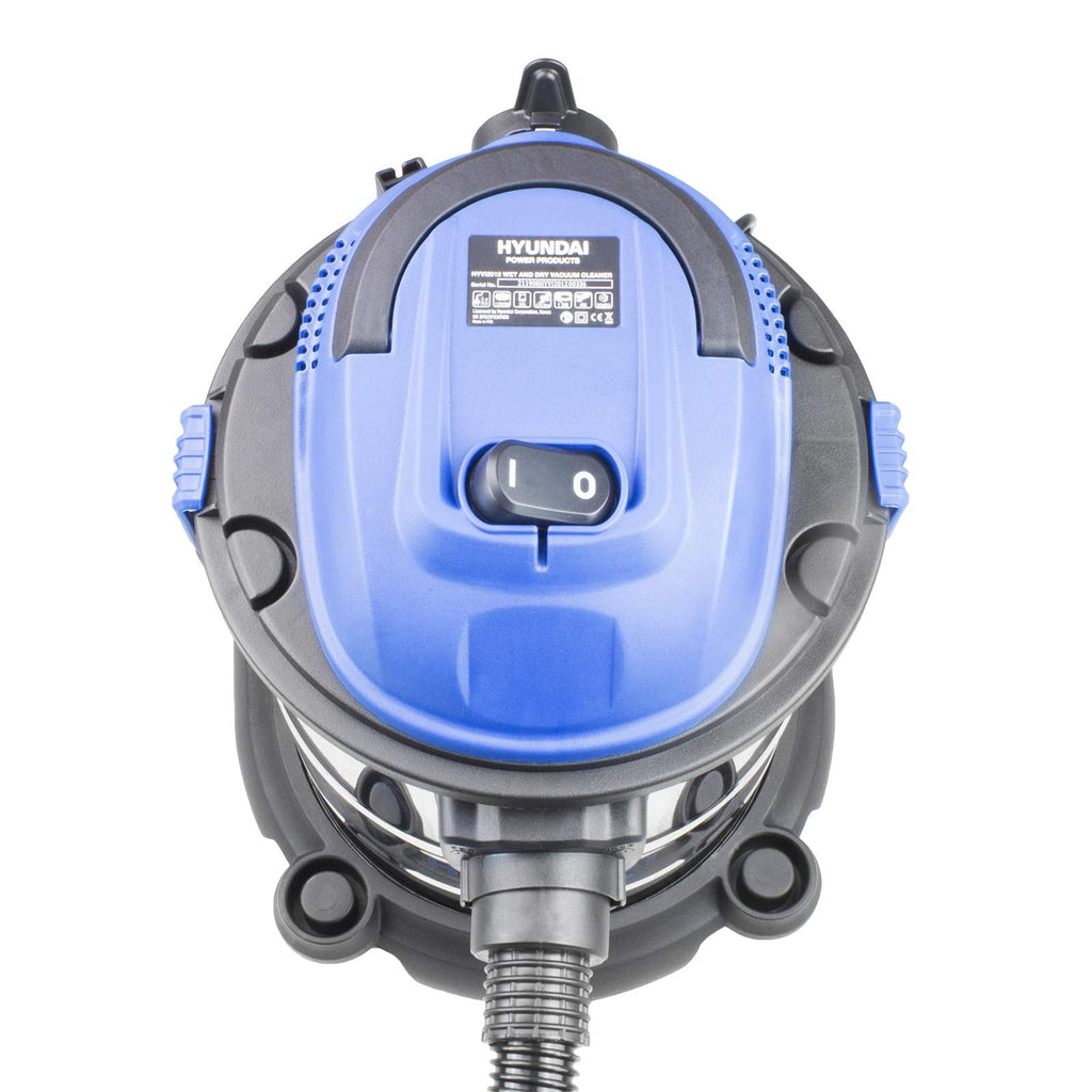 Hyundai 1200W Wet and Dry Vacuum Cleaner | 25L Stainless Steel Tank