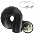 Jolof Store 4-Inch Flexible Aluminum Dryer Vent Hose with 2 Clamps, 10FT