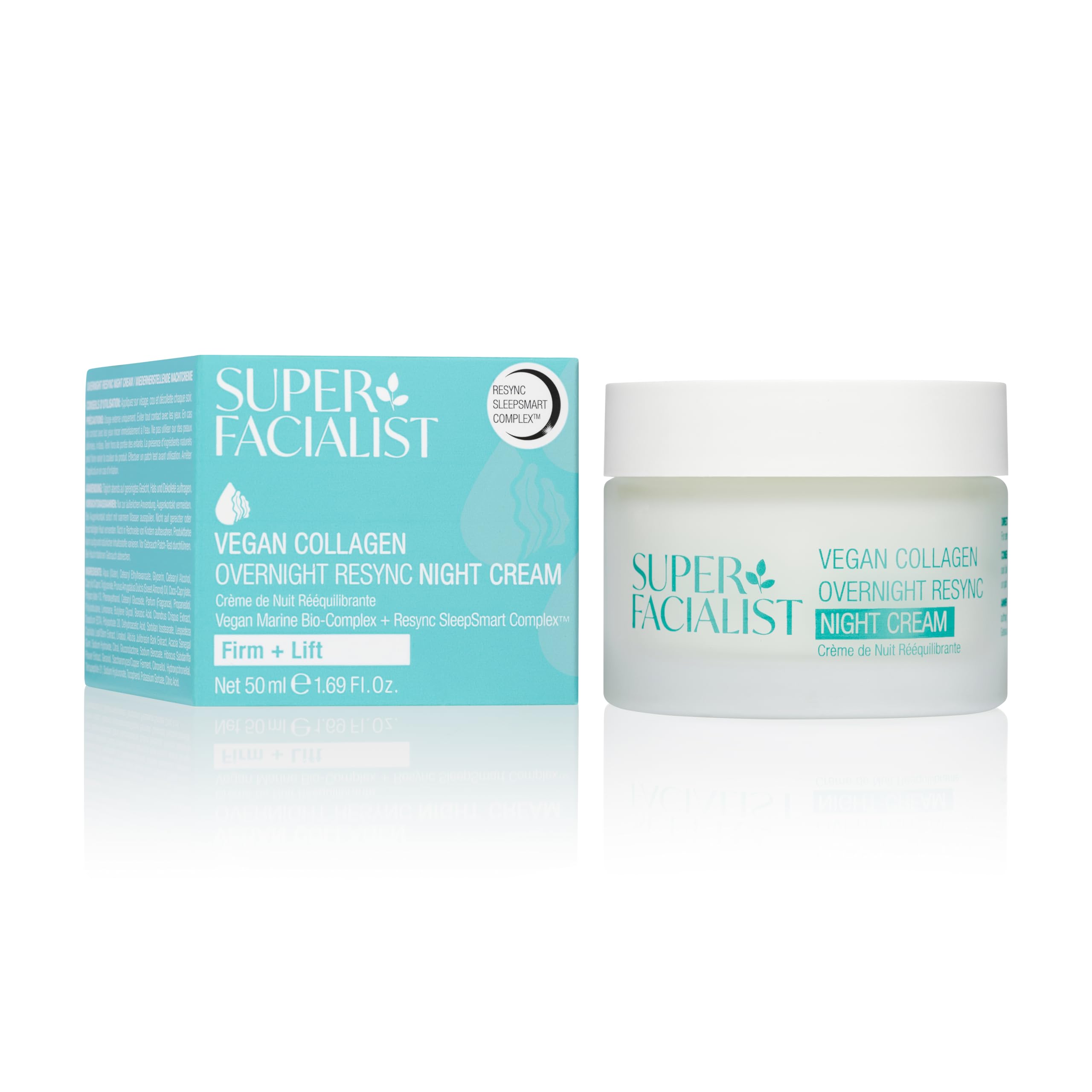 Super Facialist Vegan Collagen Night Cream – Firming & Plumping 50ml