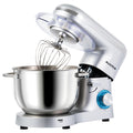 Aucma 6.2L Stand Mixer – 1400W Tilt-Head Kitchen Mixer, Shiny Silver