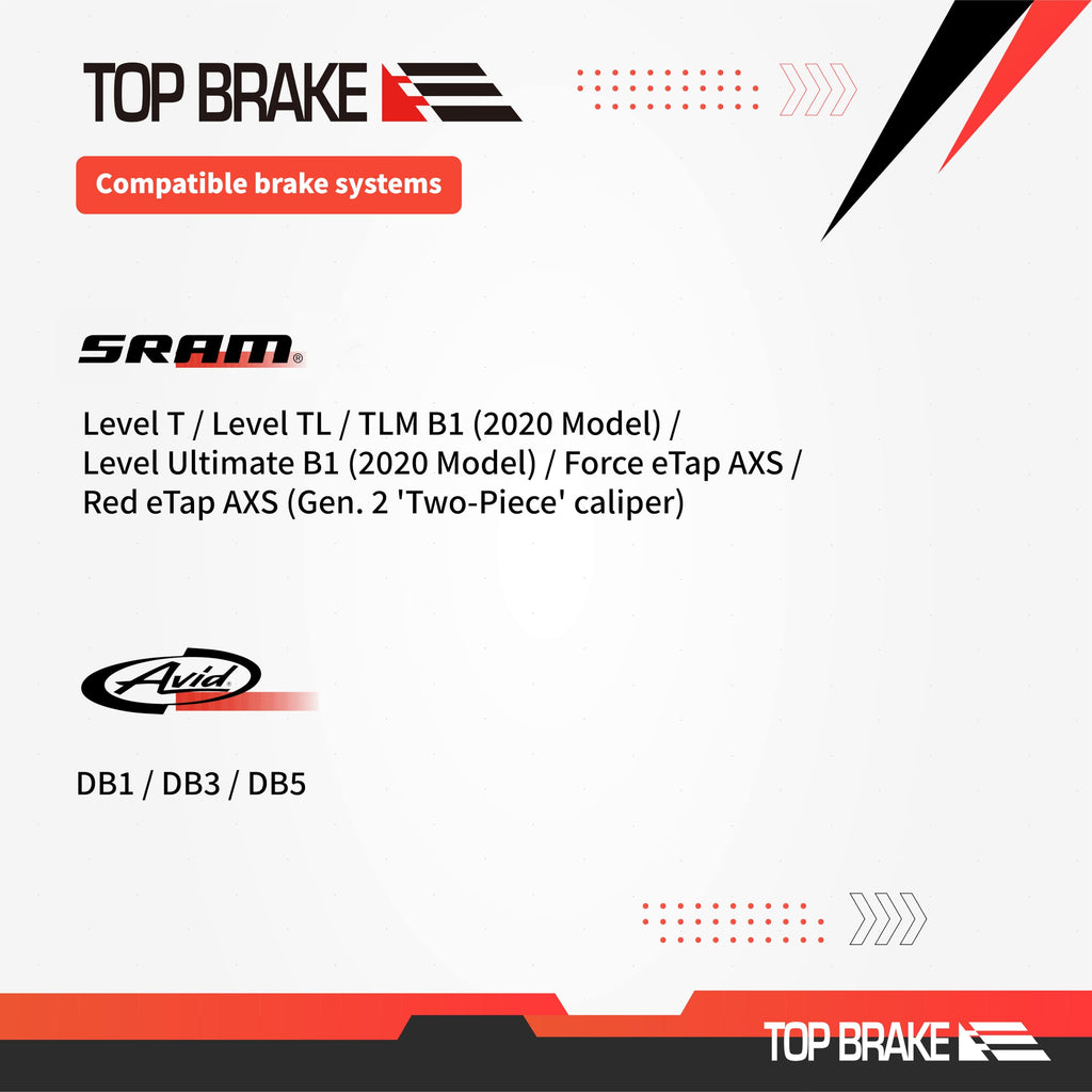 Top Brake Disc Bike Brake Pads for SRAM Level Ultimate Red AXS Force