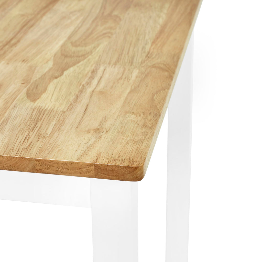Julian Bowen Linwood White&Oak Square Dining Table - H75 x W69 x D69cm - image 2