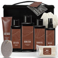 Body & Earth Sandalwood Men's Bath and Body Gift Set with Travel Bag