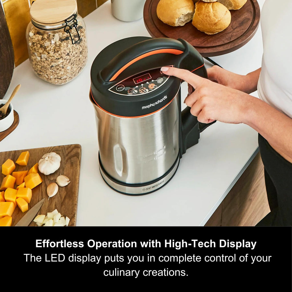 Morphy Richards Classic Soup Maker | 1.6L Stainless Steel – 1000W