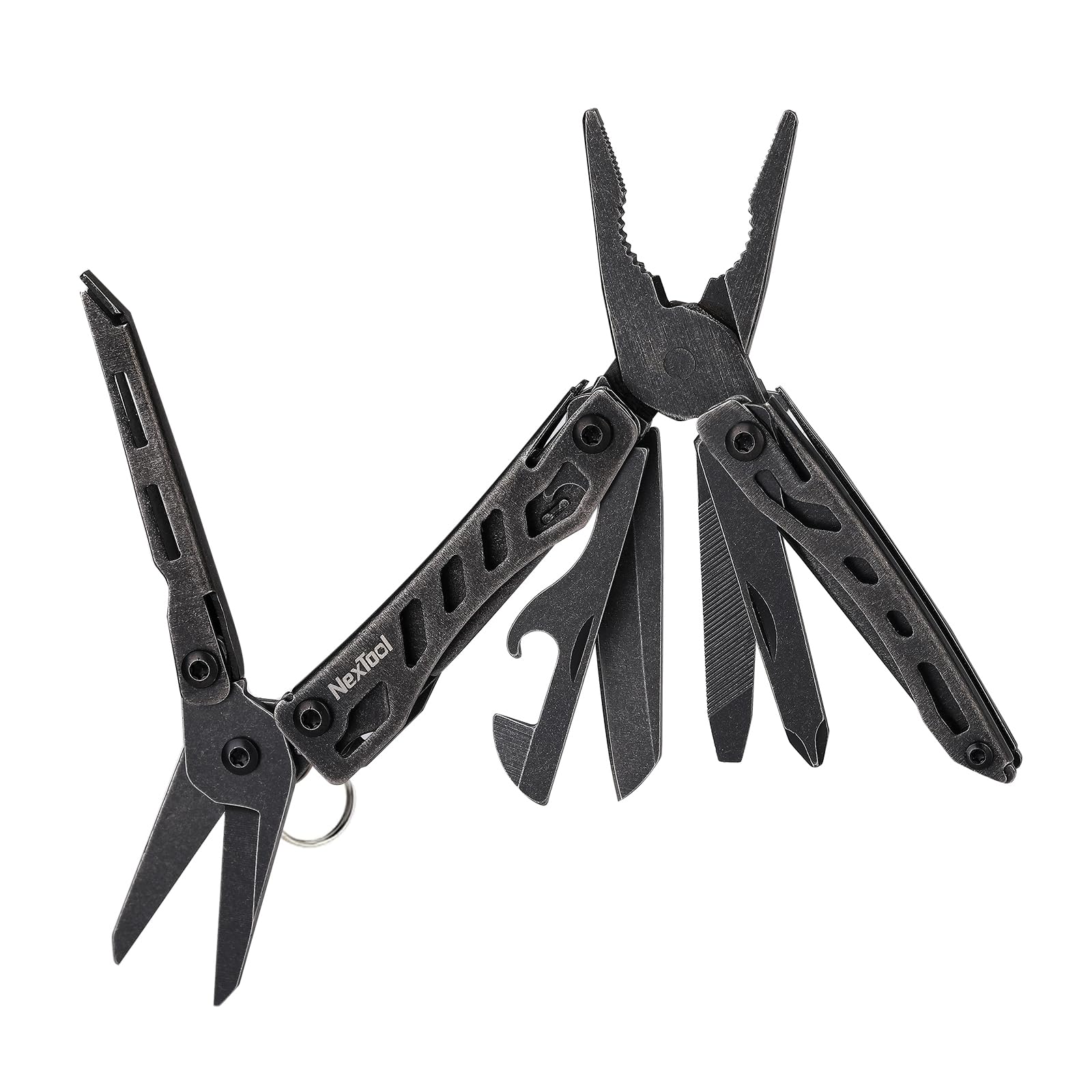 NexTool Mini Flagship 10-in-1 Multi Tool with Pliers & Scissors - Black