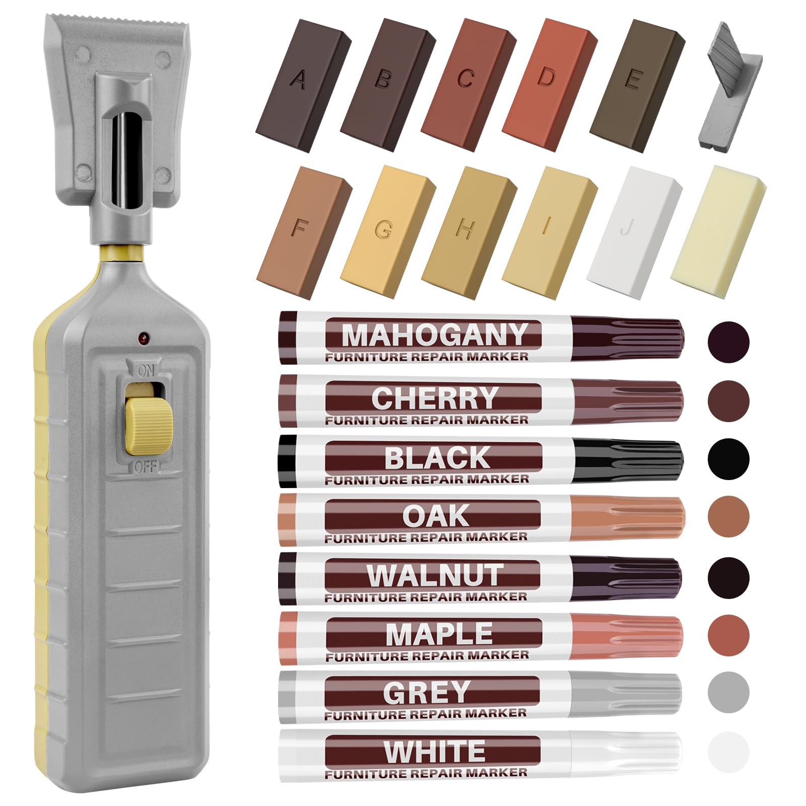Vinyl Floor Repair Kit – 19PC Wood & Laminate Touch Up Set