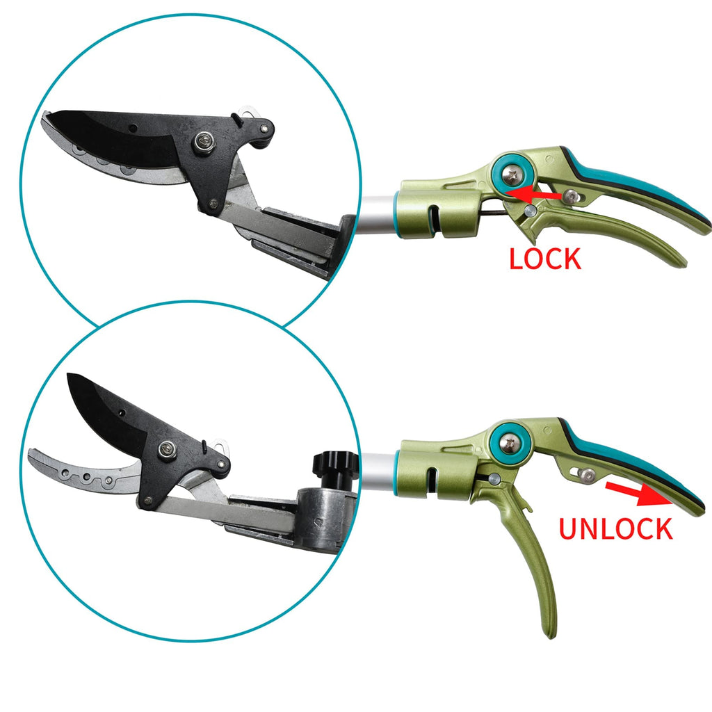 GARTOL Telescopic Tree Pruner – 5.45ft Long Reach Fruit Picker & Lopper