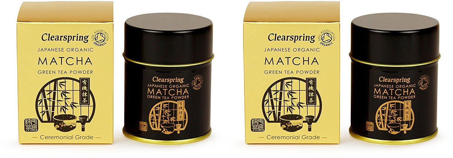Clearspring Organic Matcha Green Tea Powder - 30g Tin (2 Pack Bundle)