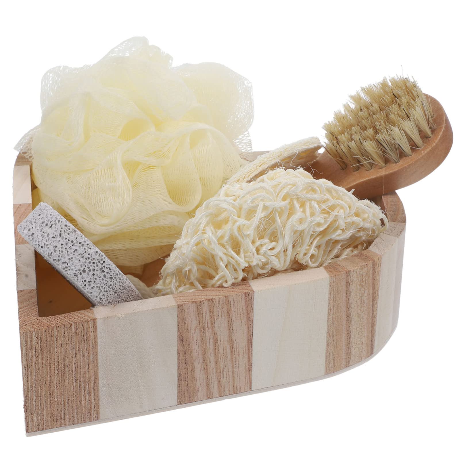 Ipetboom 6-Piece Exfoliating Bath Set – Body Scrubber and Foot Care Kit