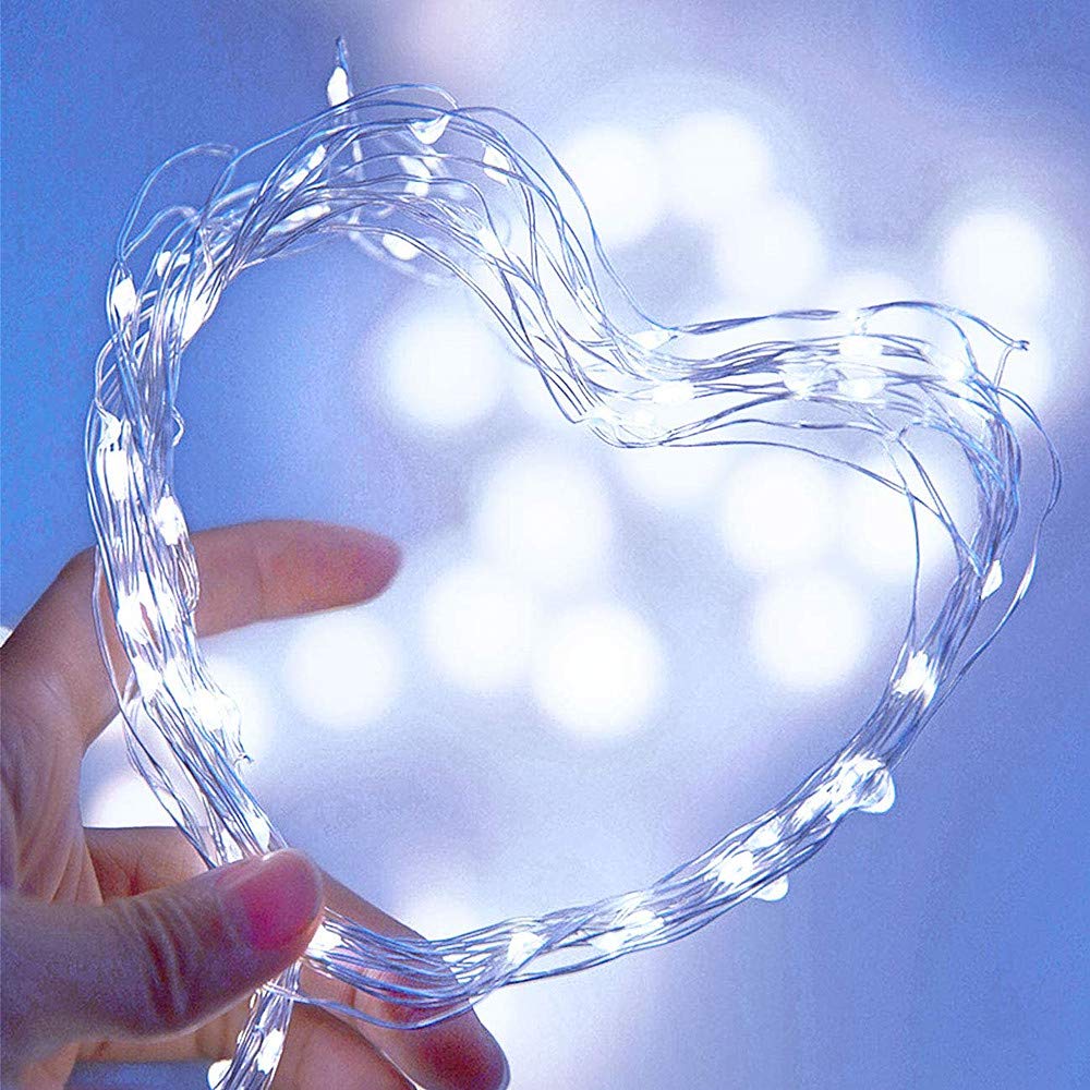 Arkim 2-Pack Solar Fairy Lights – 200 LED Waterproof Copper Wire String