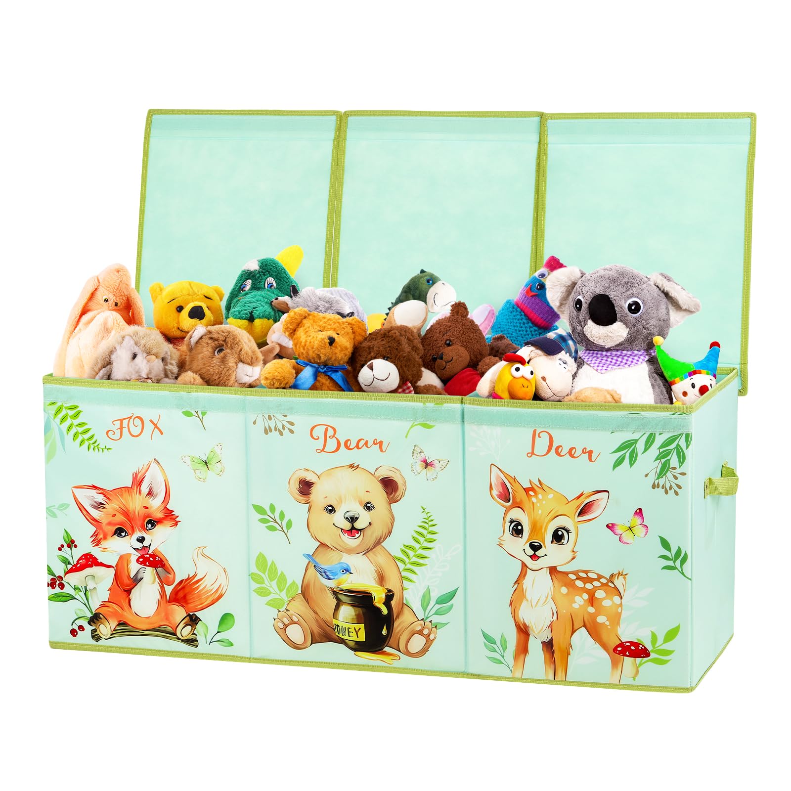 Decalsweet Extra Large Kids Toy Storage Box - Foldable Oxford Toy Chest