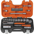 Bahco S330 Socket Set | 34 Piece 1/4 and 3/8 Square Drive Mechanic Kit