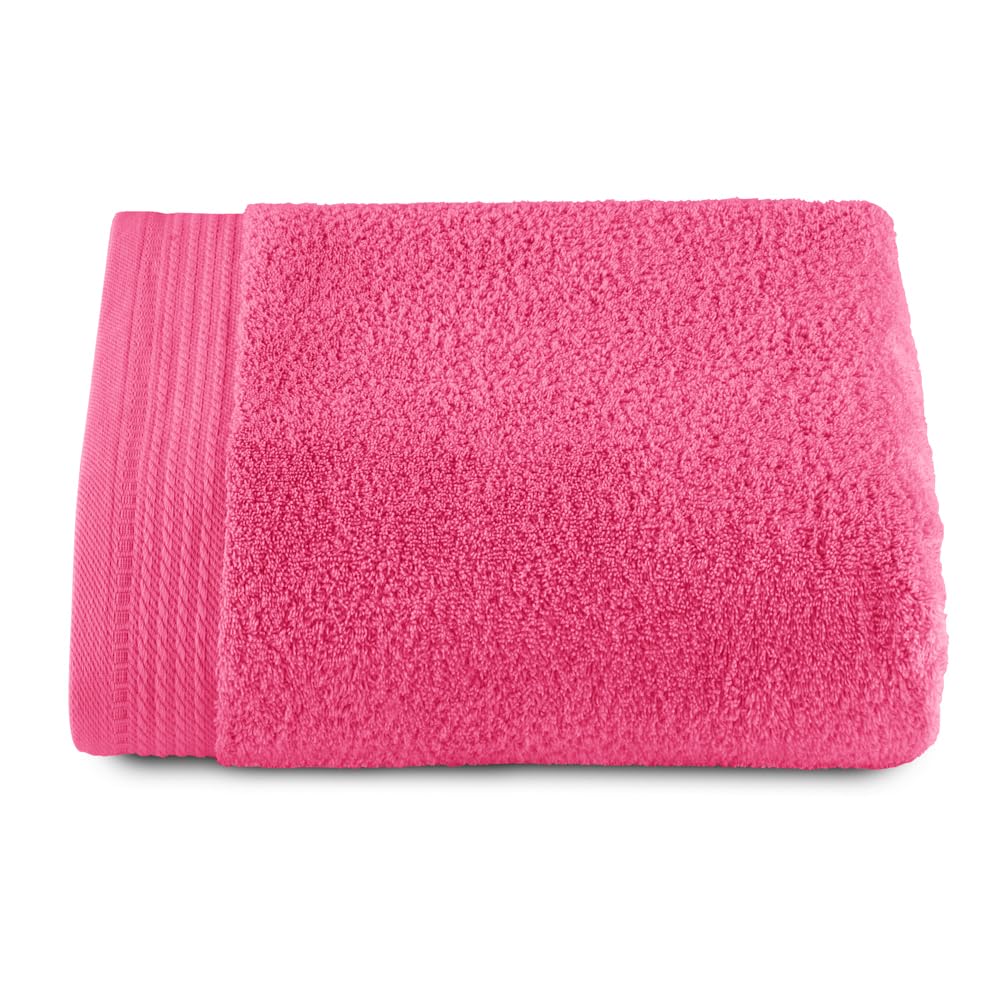 RIZO Top Towel – 100% Combed Cotton Bath Towel, 600 GSM – Strawberry