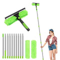 DingGreat 4m Extendable Window Cleaning Kit | 2-in-1 Telescopic Squeegee